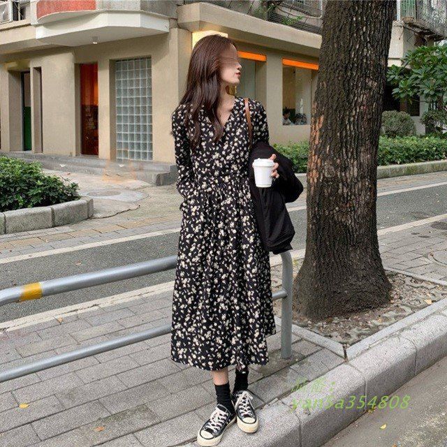 ロングワンピース レディース