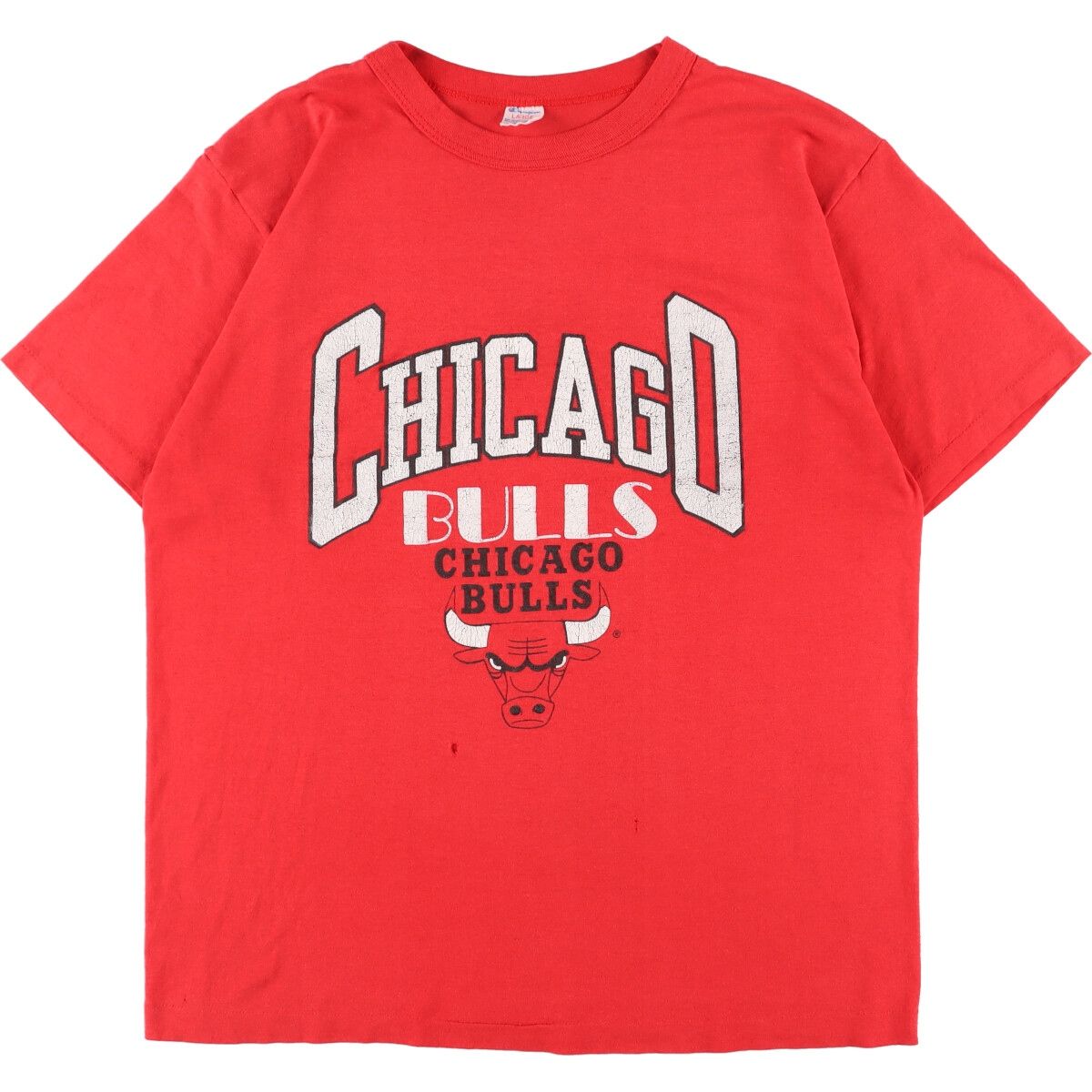 古着 80年代 チャンピオン Champion トリコタグ NBA CHICAGOBULLS シカゴブルズ スポーツプリントTシャツ USA製  メンズM/eaa33849720cm商品名 5226円