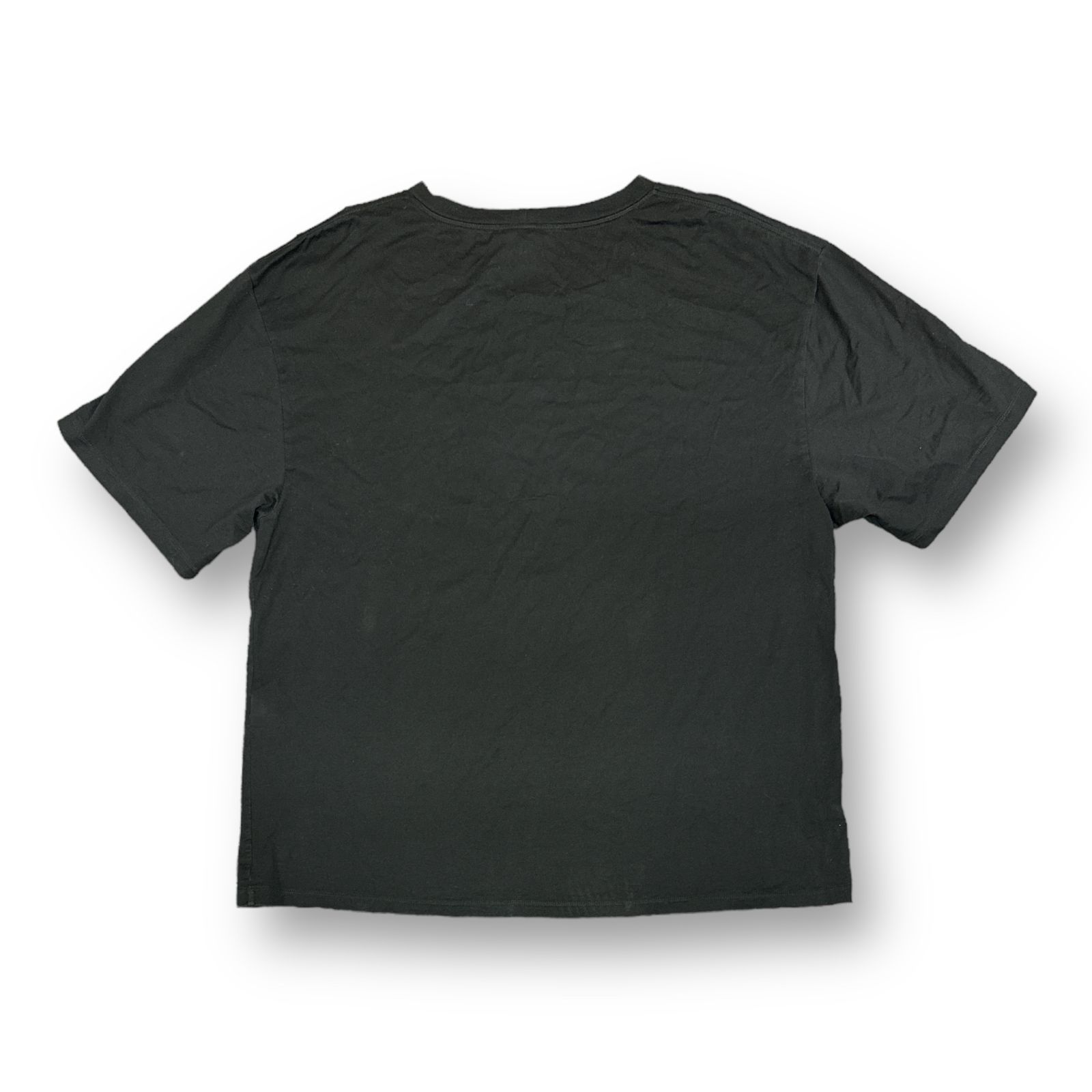 7,350円セリーヌ 19AW クルーネック プリント 半袖 Tシャツ M BLACK