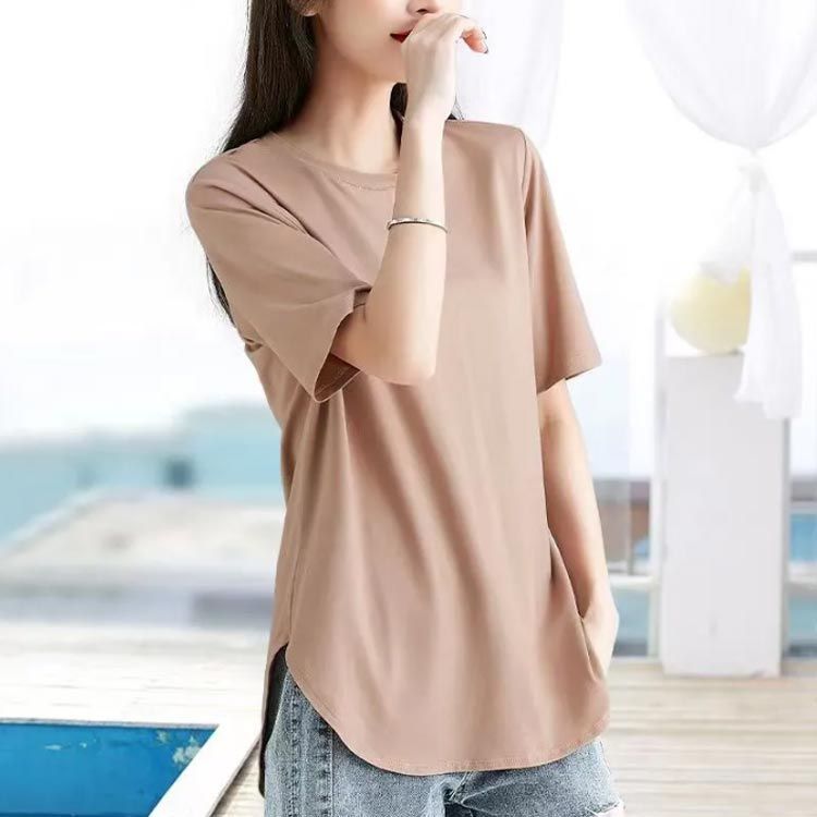 tシャツ ケープ風 裾ラウンドデザイン キレイ目カットソー Tシャツ レディース 楽天市場】ケープ 風 トップス（Tシャツ・カットソー｜トップス