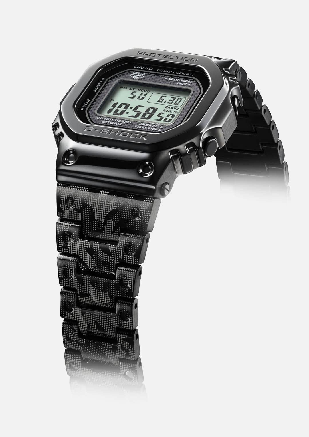 カシオ 腕時計 G-Shock 正規品 Bluetooth 搭載 フルメタル 電波ソーラー G-SHOCK 40th Anniversary ×ERIC HAZEコラボレーションモデル GMW-B5000EH-1JR メンズ ブラック NOITHATQUANGTHANH_NET