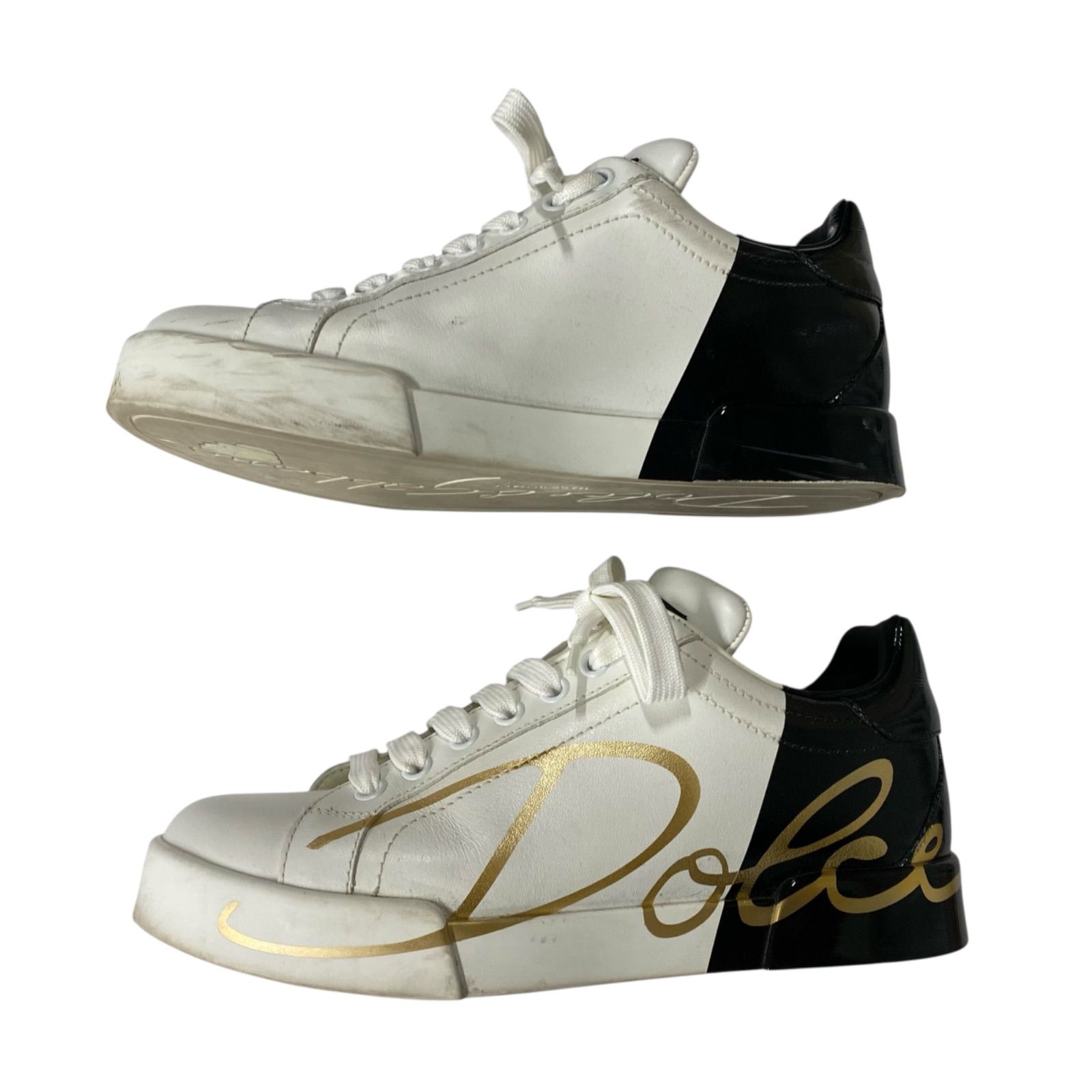 【DOLCE＆GABBANA】テリークロス ポルトフィーノ スニーカー ブラックのメンズ ポルトフィーノ スニーカー テリークロス