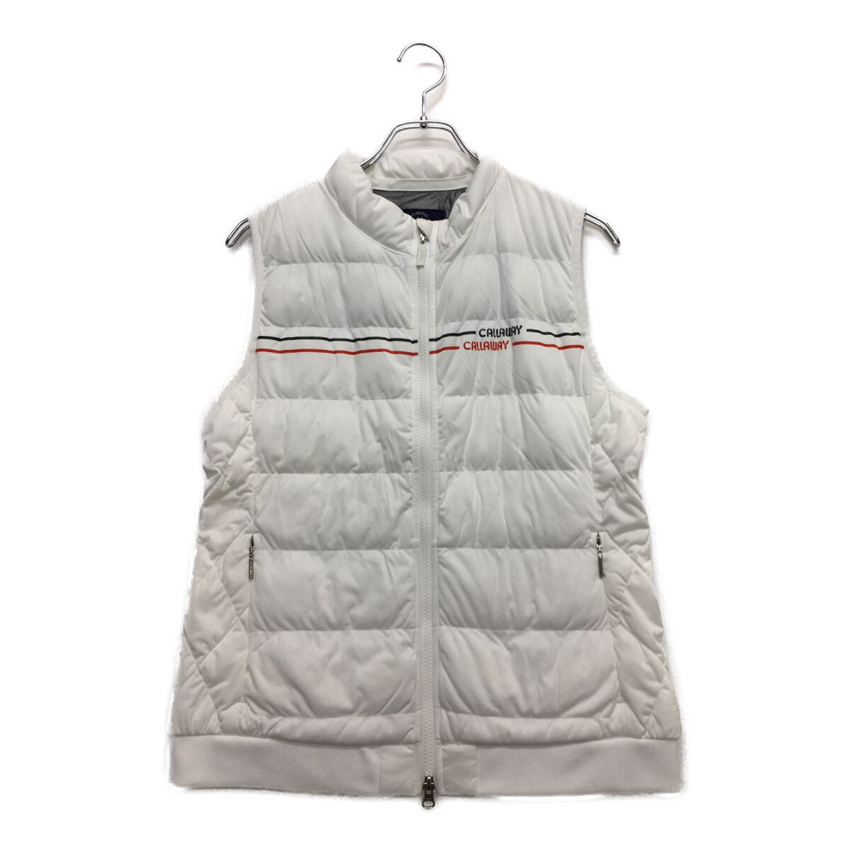 Callaway - coco 中古 キャロウェイ Callaway レディース ベスト LL 白 ホワイト 中綿入り ダブルジップ 中古 レディース キャロウェイ Callaway ベスト LL 白 ホワイト