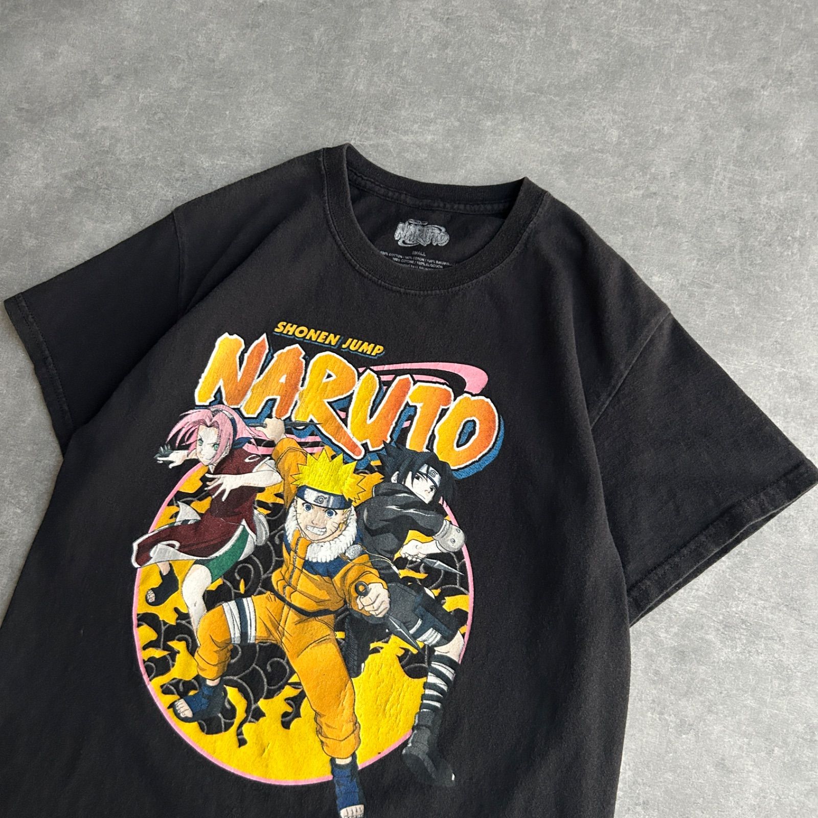 NARUTO/ナルト/半袖Tシャツ/集英社/初期アニメ/キャラクタープリント 
