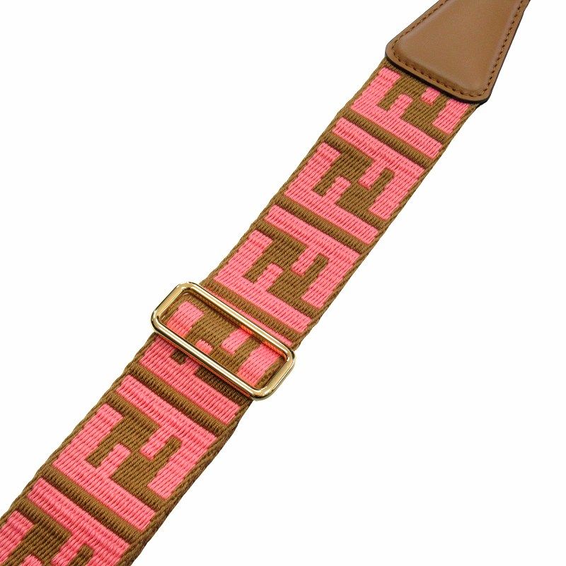 未使用 フェンディ FENDI ズッカ柄 ショルダー ストラップ FF