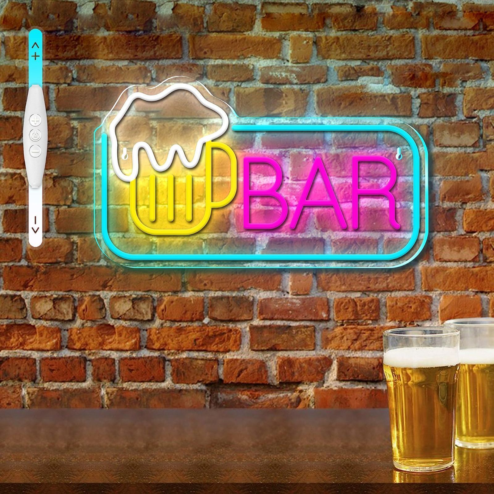 サインランプ 冷たいビールネオンサイン ビールバーオープンサイン 壁