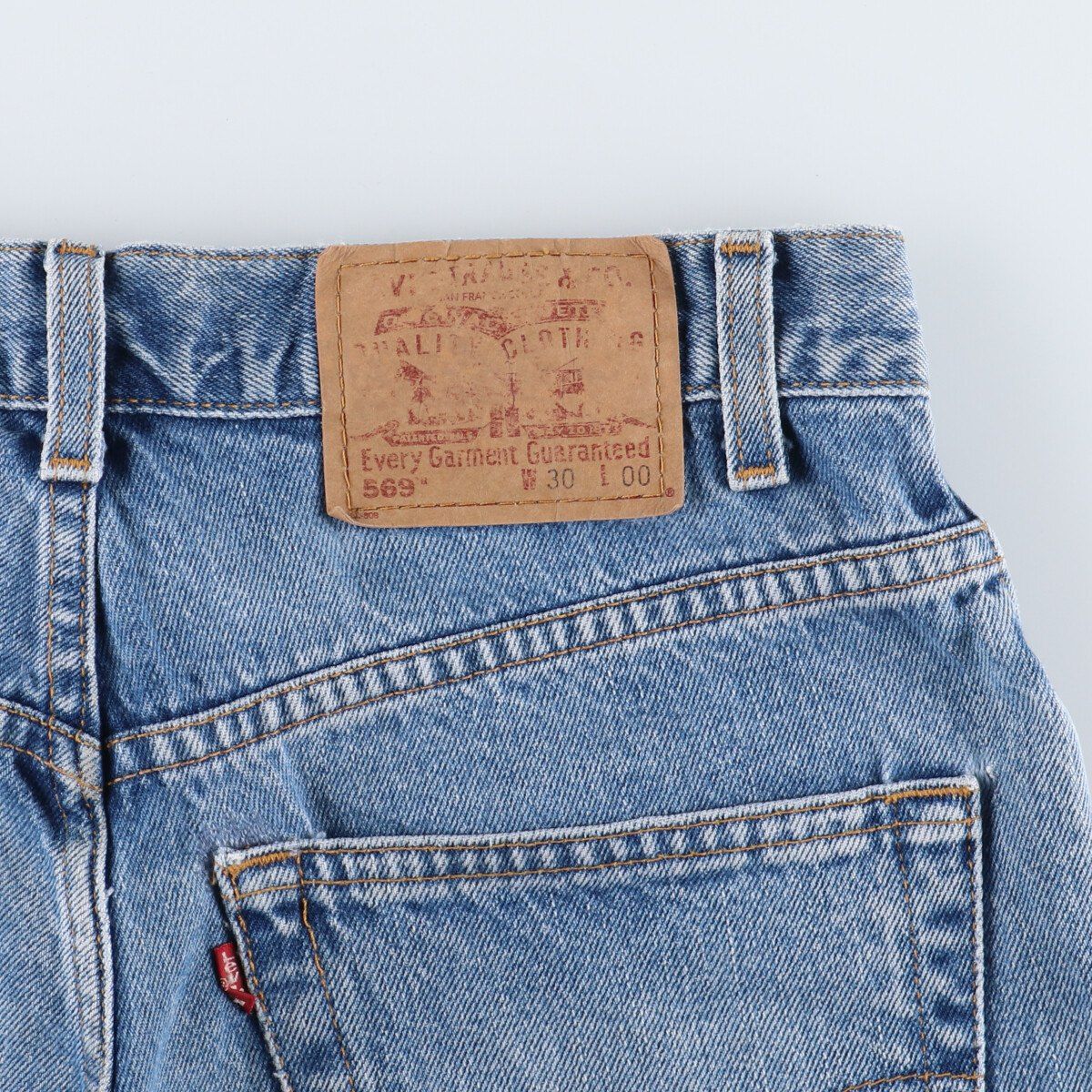 古着 00年代 リーバイス Levi's 569 デニムショーツ ハーフパンツ