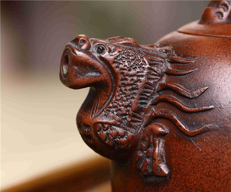 龍茶壺  中国古美術  宜興  紫砂壺・急須・茶道具 龍茶壺 中国古美術 宜興 紫砂壺・急須・茶道具 - メルカリ