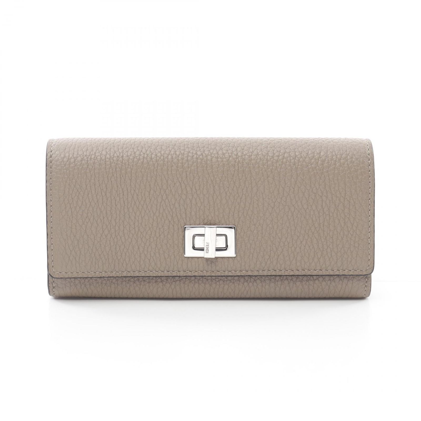フェンディ FENDI 二つ折り長財布 ピーカブー 8M0427 グレージュ 