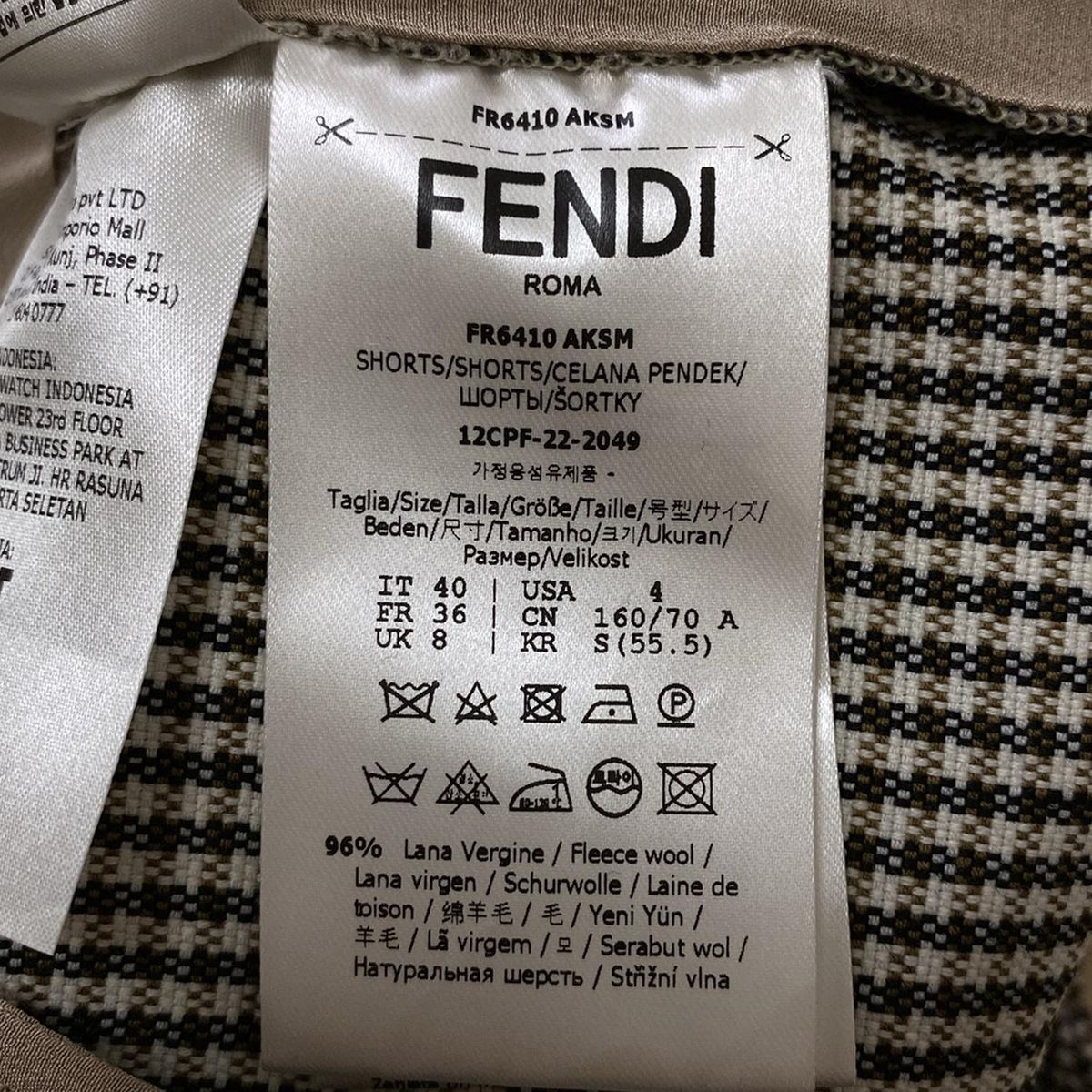 FENDI(フェンディ) ショートパンツ サイズ40(IT) レディース FENDI(フェンディ) ショートパンツ サイズ40(IT) レディース