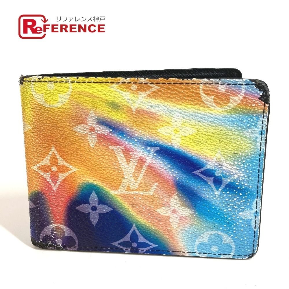 LOUIS VUITTON ルイヴィトン 2つ折り財布 ポルトフォイユミュルティプル M80954 レザー マルチ