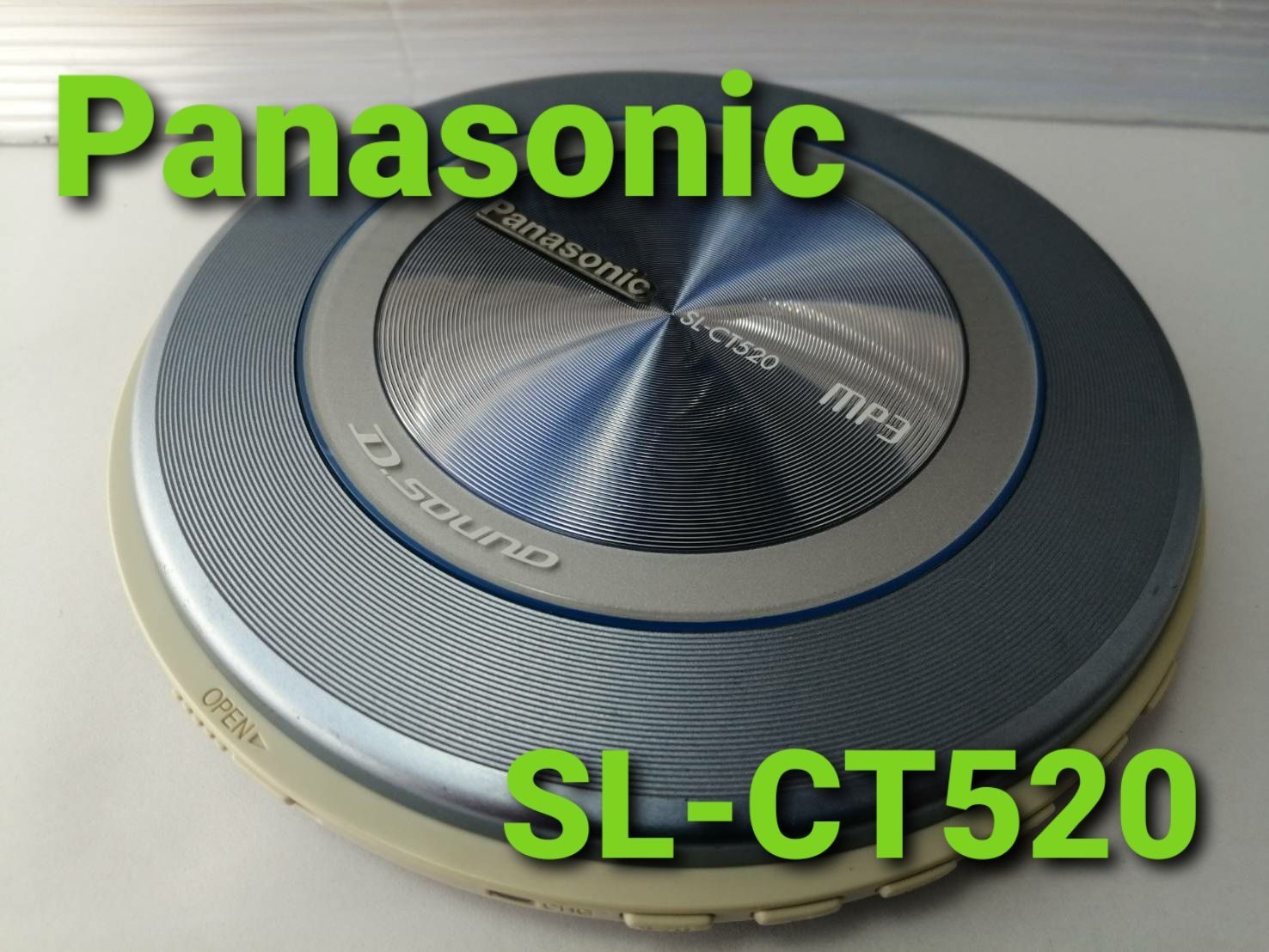 パナソニック ポータブルCDプレーヤー SL-CT520 ブルー 本体のみ ポータブルオーディオ・リユースショップ メルカリ