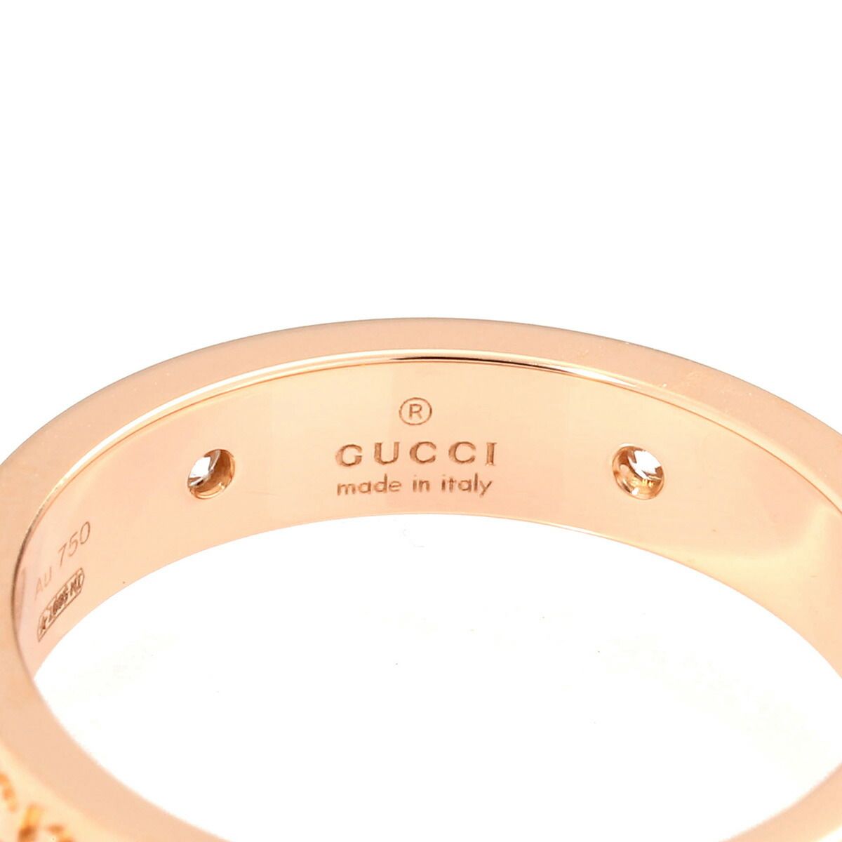 グッチ ジージー アイコン リング 指輪 ダイヤモンド K18 12号 GUCCI  