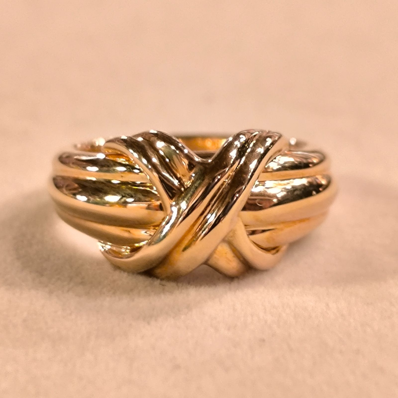 ティファニー シグネチャーリング 5号 K18 イエローゴールド