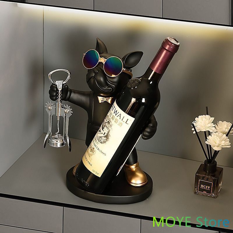 フレンチブルドッグ ブルドッグ 犬 動物 ワイン置き ボトルホルダー ワインラック インテリア小物 インテリア雑貨 おもしろ雑貨 面白雑貨 置物 お洒落 オシャレ雑貨 カッコいい かっこいい 可愛い かわいい