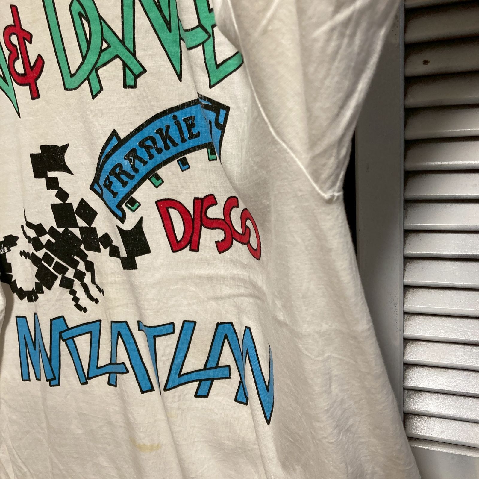 BHJE スーベニア Tシャツ 古着 90s 白 ディスコ クラブ 蠍 