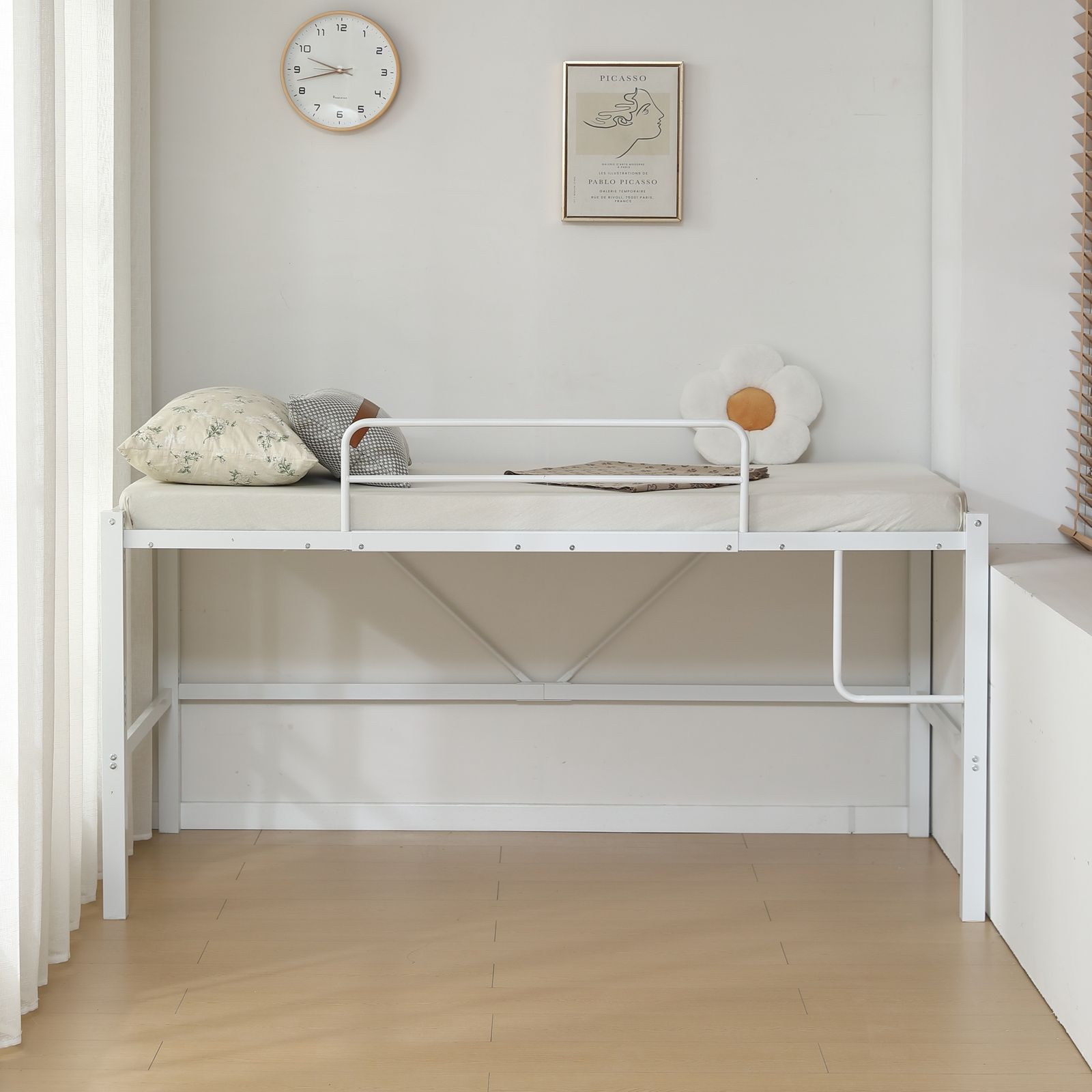 10/9再入荷予定」 【高さ90cm】ロフトベッド パイプベッド シングル