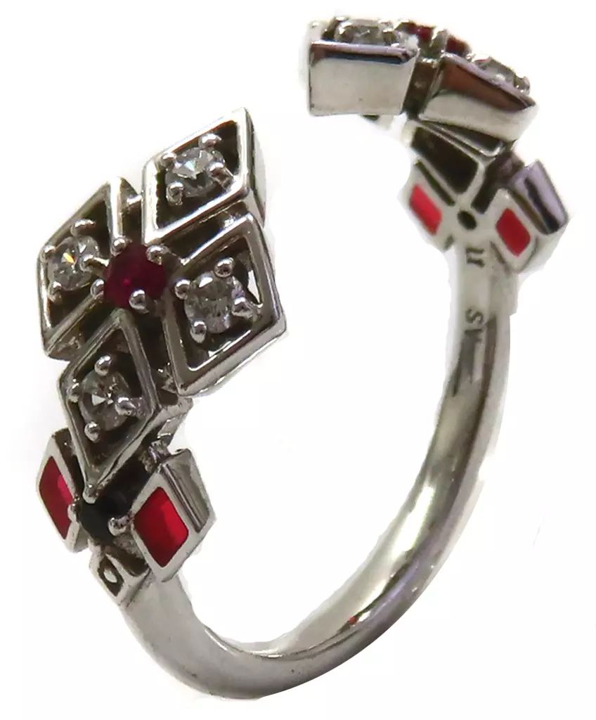 銀製品 指輪 加州清光 フォークリング 第一弾 シルバー 9号 刀剣乱舞-ONLINE-×U-TREASURE