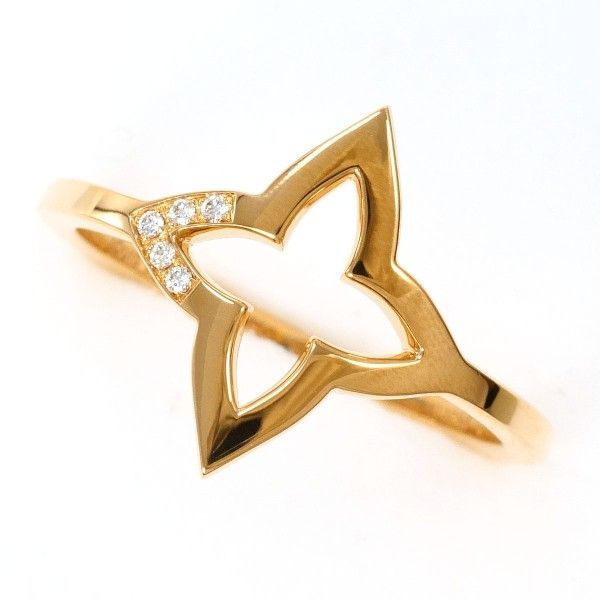 ルイヴィトン Louis Vuitton オンブレ ブロッサム K18PG リング Ring 指輪 13.5号 ダイヤ 箱 証明書 総重量約2.9g