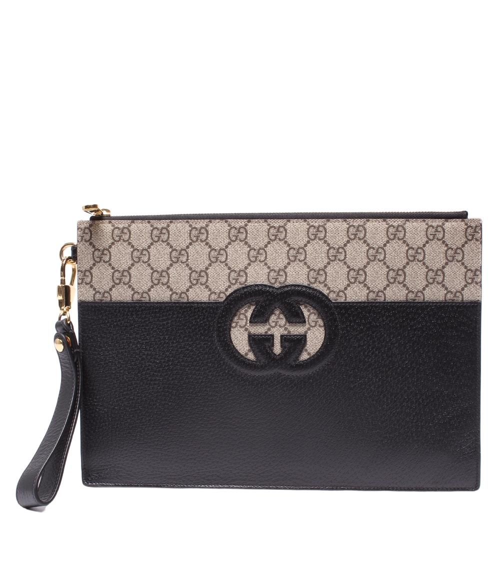 グッチ クラッチバッグ セカンドバッグ カットアウト インターロッキングG 723320 ユニセックス GUCCI