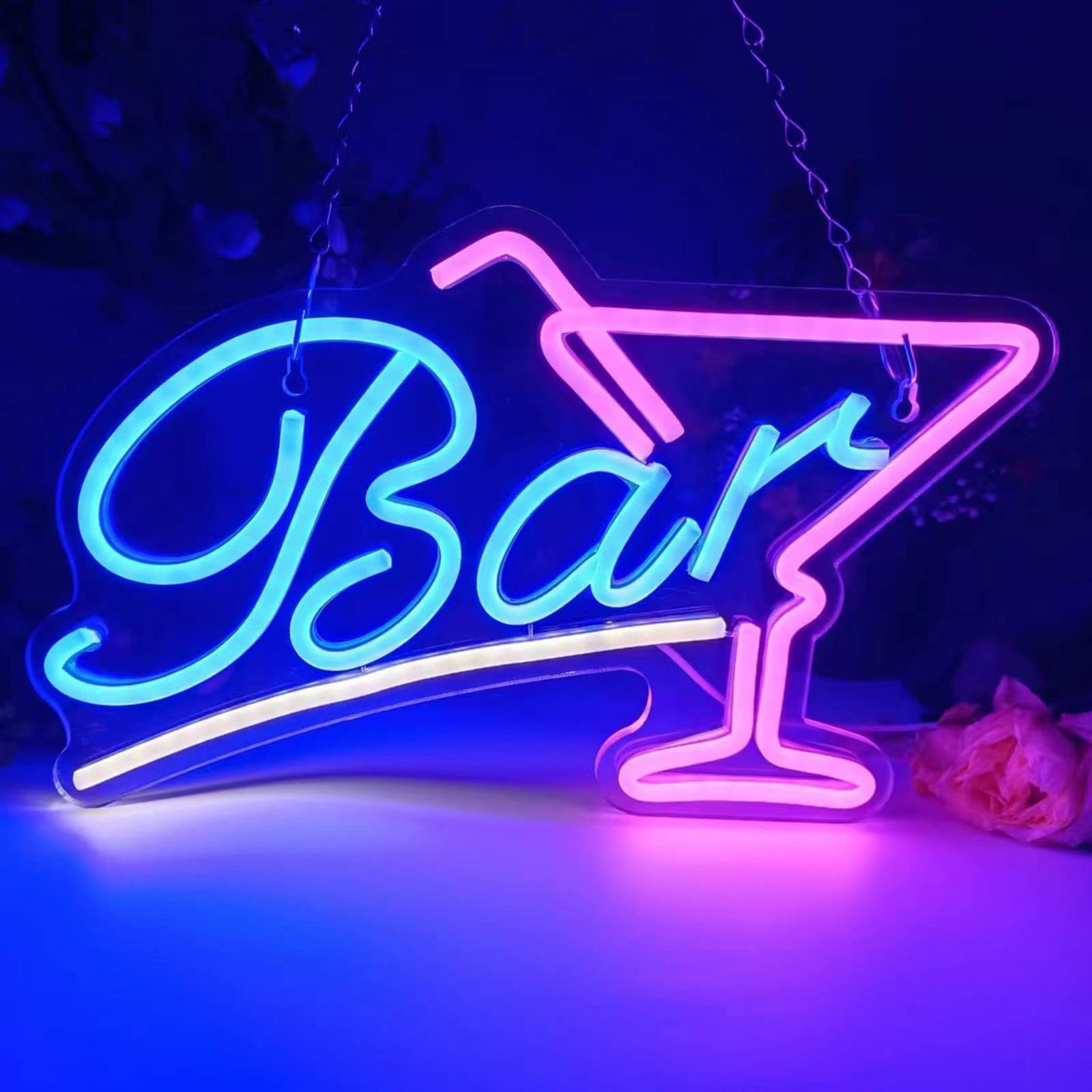 ネオンサイン 壁掛け ネオンイト bar 発光サイン ネオン管 壁装飾 