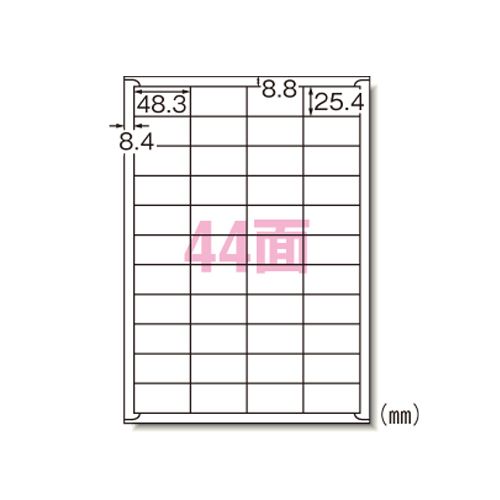 新品・4営業日で発送】エーワン ラベルシール レーザー 44面 500枚