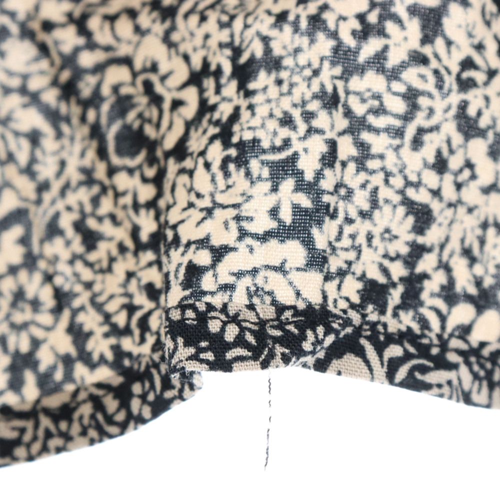 CELINE セリーヌ 20AW Viscose Flower Print Long Sleeve Shirt 2C028570K ビスコースフラワープリントレーヨン長袖シャツ ブラック