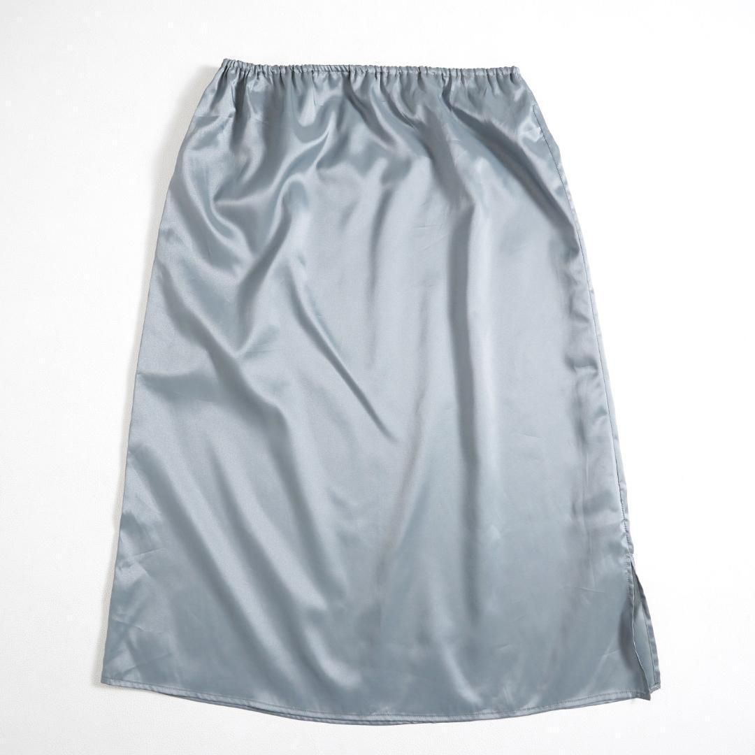 ポリエステルラメプリーツ ミディ