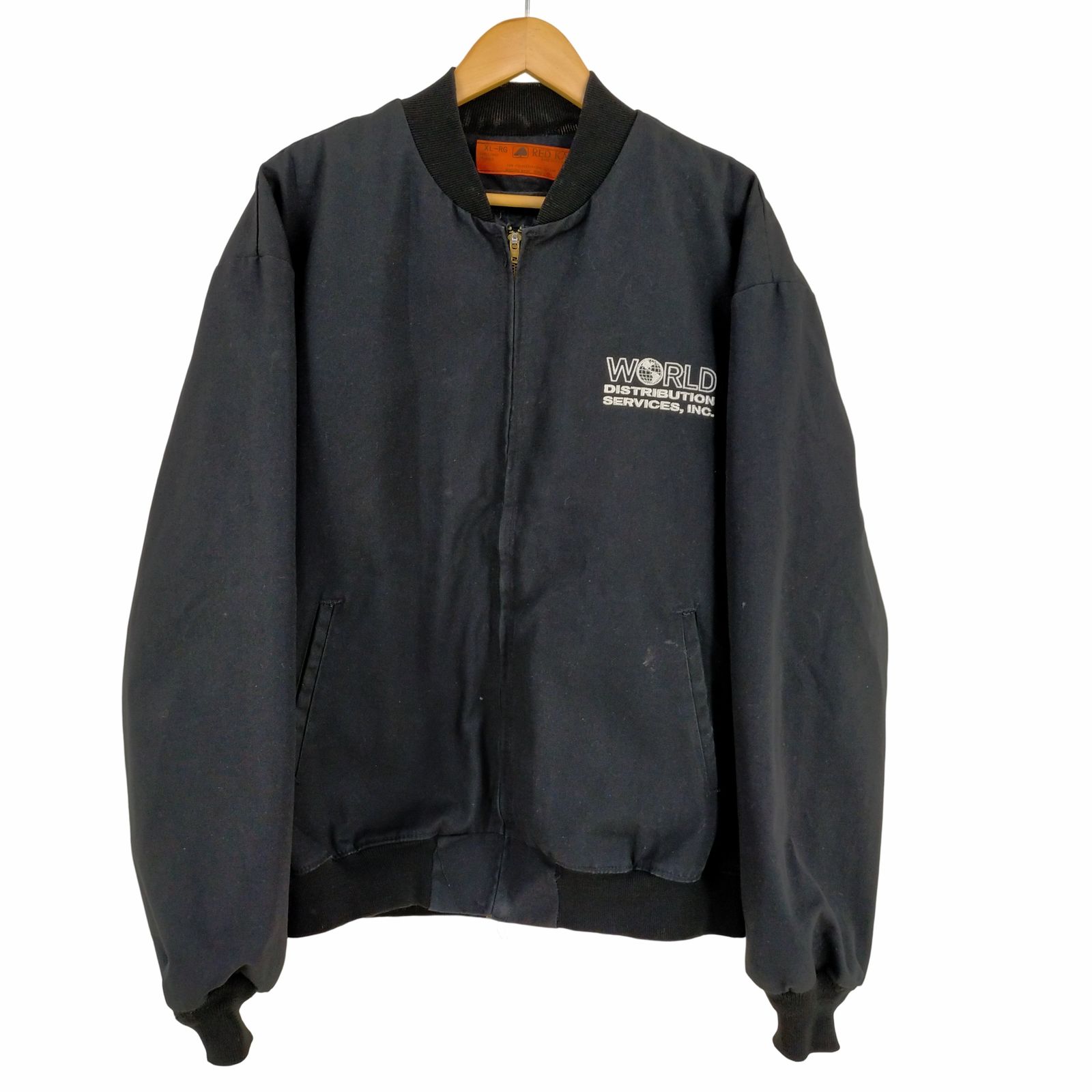 レッドキャップ REDKAP 60-70s USA製 TALONジップ 企業ロゴ ワークジャケット メンズ import：XL