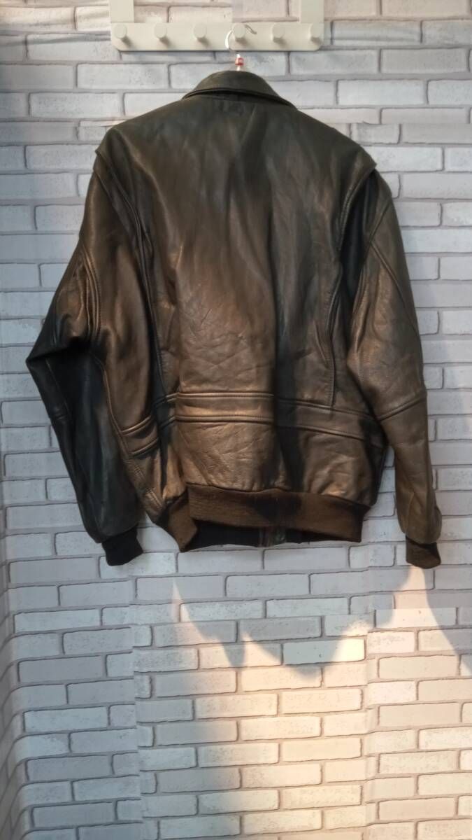 Konely cuir コネリーキール メンズ Мサイズ レザージャケット A-2 ブラック