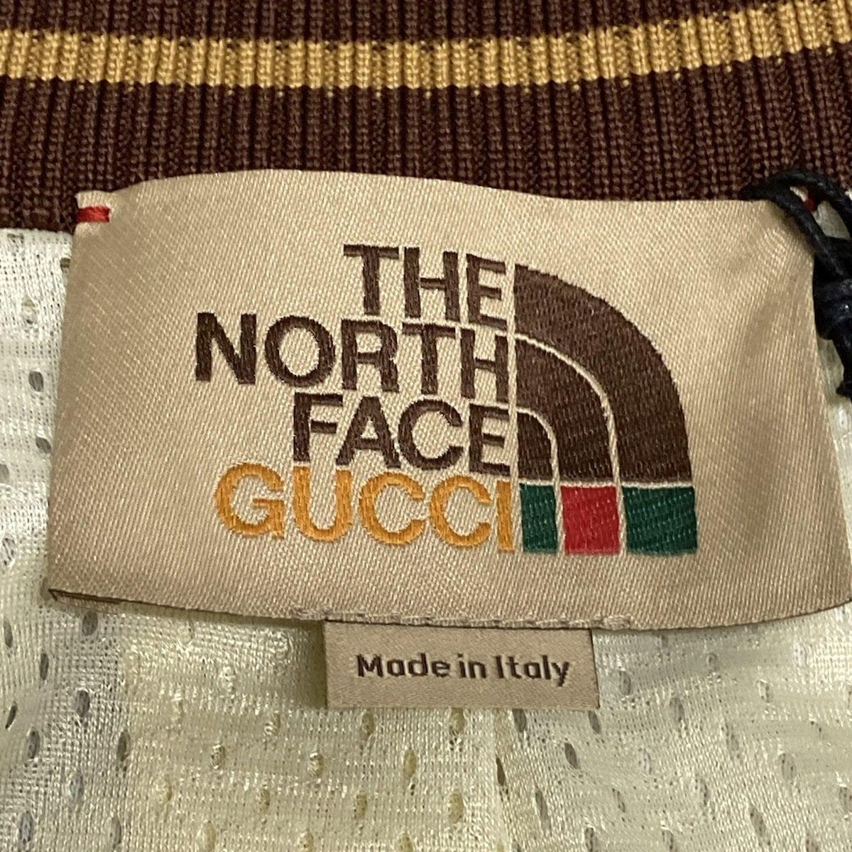 GUCCI(グッチ) ジャージ サイズL メンズ美品 - 671444 ベージュ×グレー  