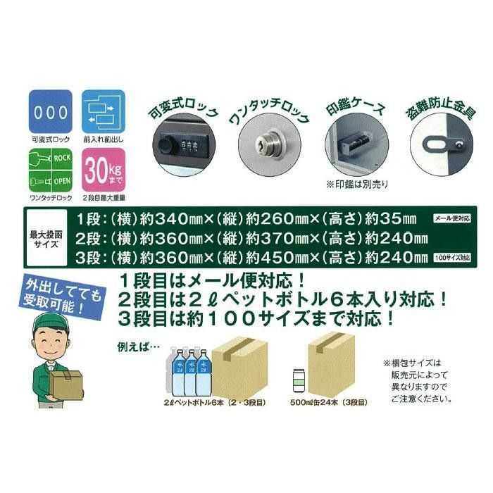 メール便対応ポスト付宅配ボックス