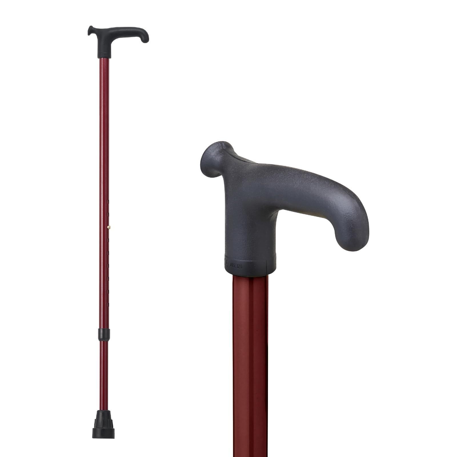 【特価商品】伸縮式 ドイツステッキ OS-13・メタリックレッド ケイ・ホスピア