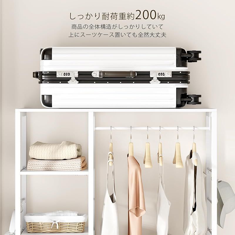 棚板可動式 収納付き