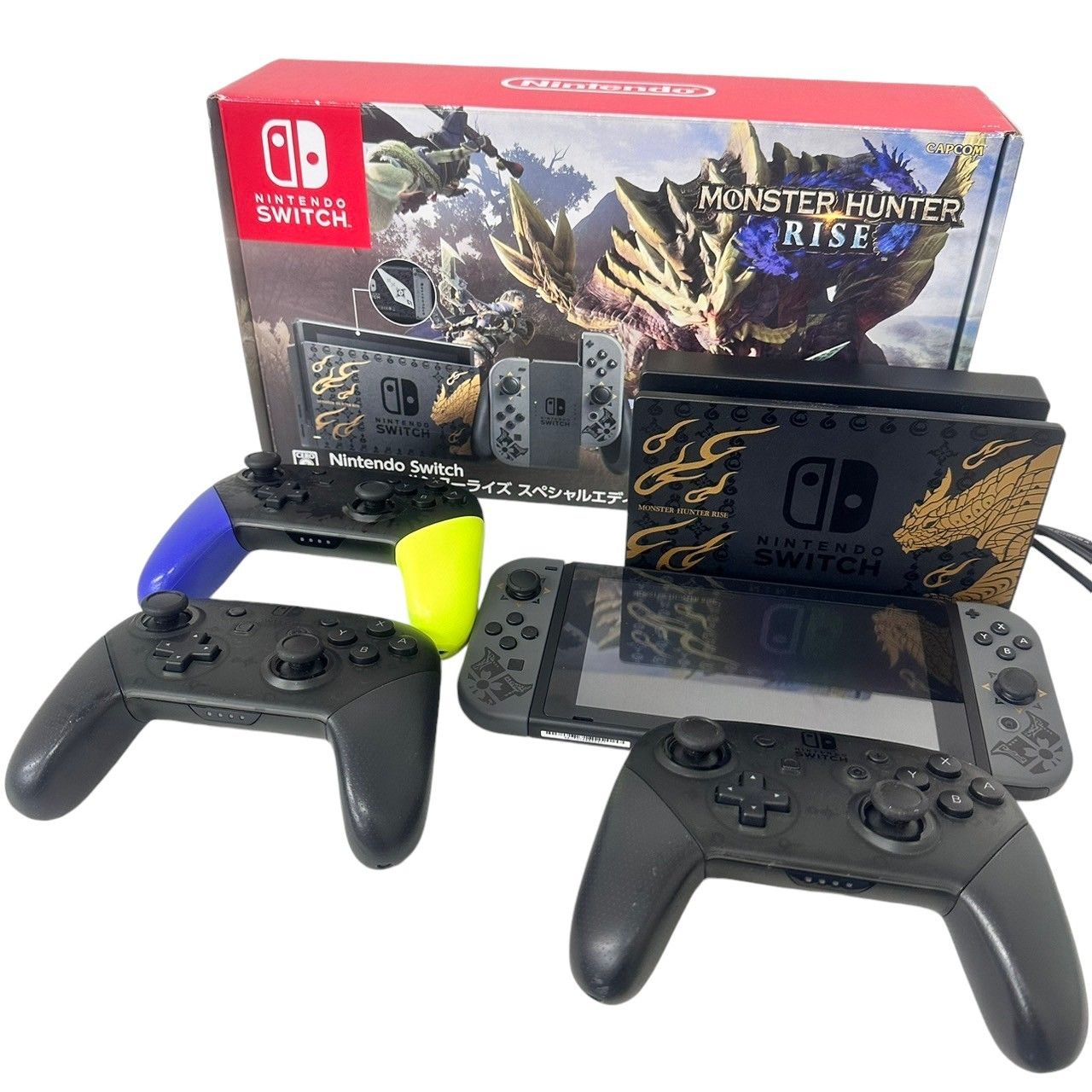 Nintendo Switch モンスターハンターライズ スペシャルエディション Proコントローラー3個セット - メルカリ