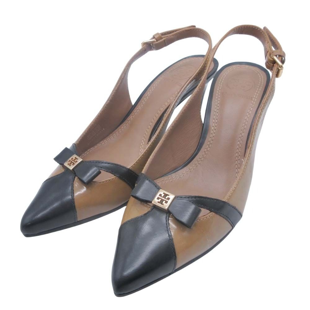 シャネル パンプス フラットシューズ ココマーク レザー バイカラー