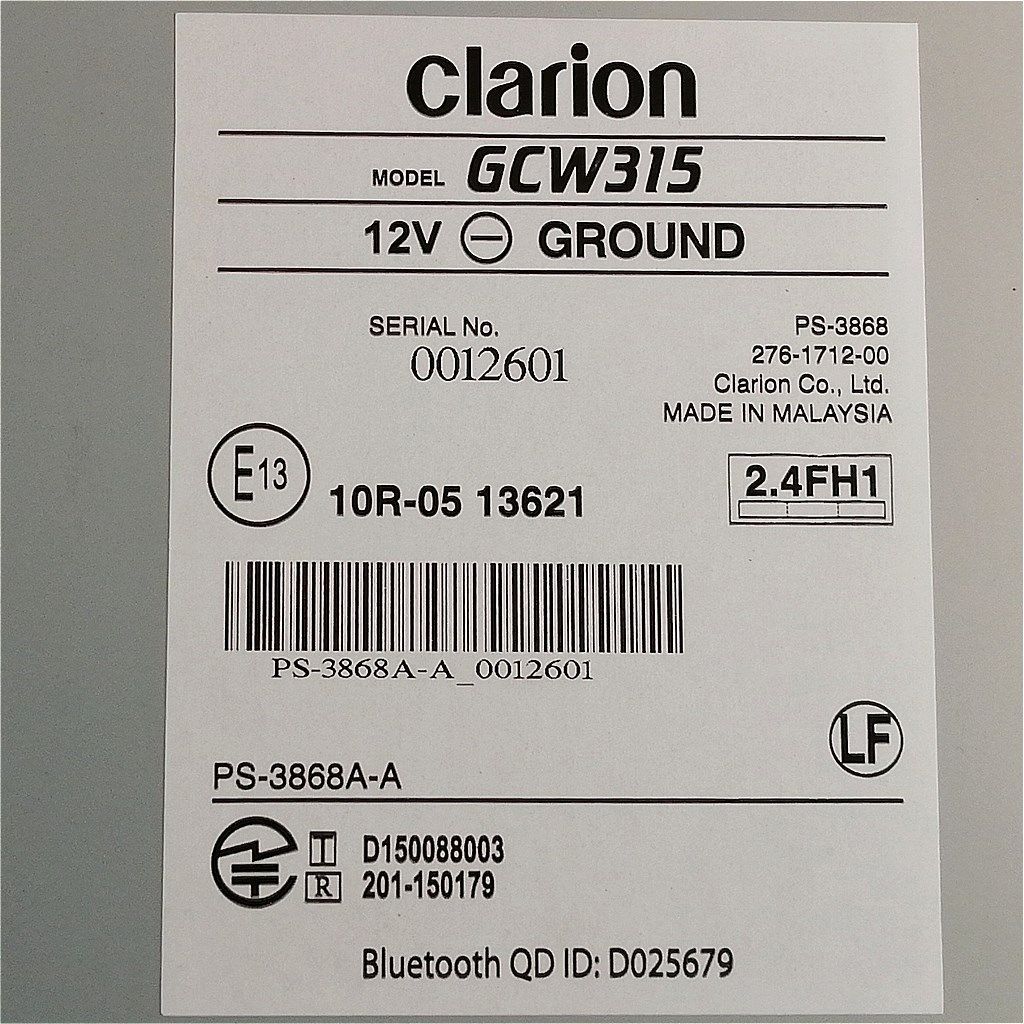 Clarion GCW315 スズキ純正オプション 2DIN オーディオ - メルカリ