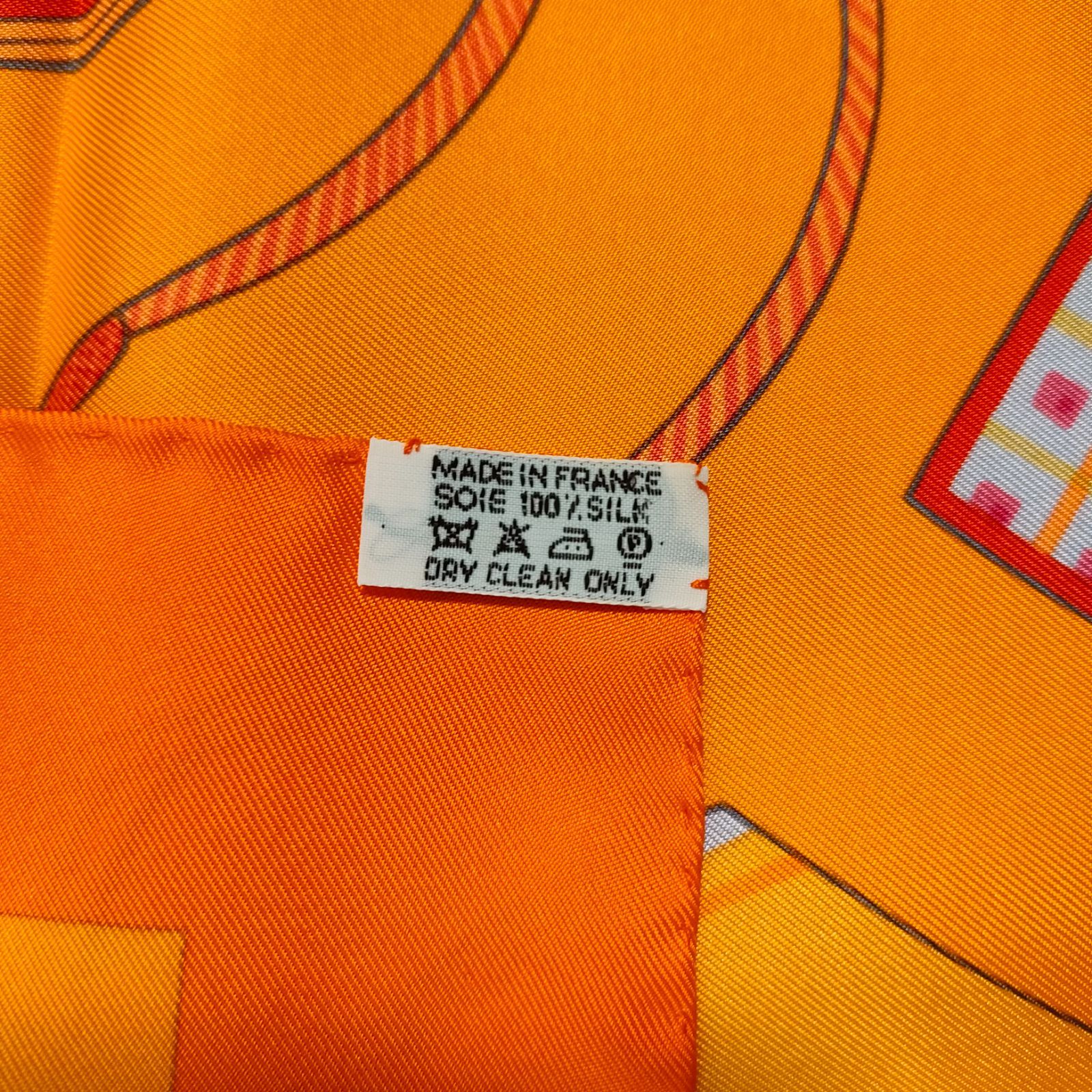 未使用 エルメス カレ90 本の行商 ALBUMS DE COLPORTAGE シルク