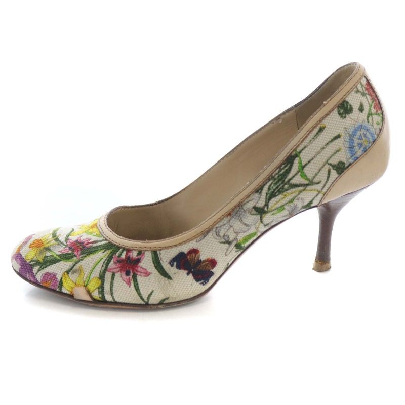 GUCCI グッチ GGキャンバス パンプス ハイヒール バンブーヒール GUCCI グッチ GGキャンバス パンプス ハイヒール バンブーヒール