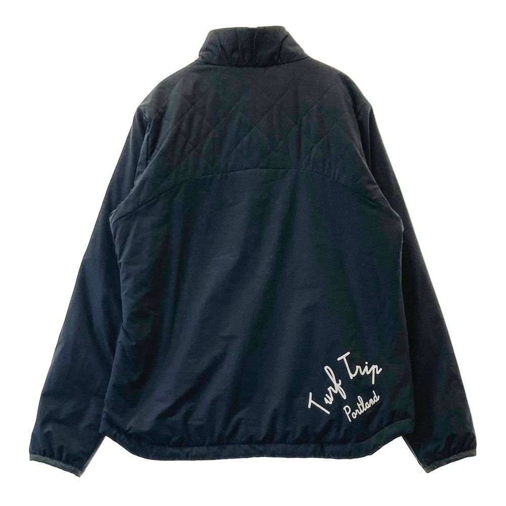 サイズ L MUNSING WEAR マンシングウェア ハーフジップ 中綿ジャケット ブラック系 240101469698 ゴルフウェア レディース ストスト