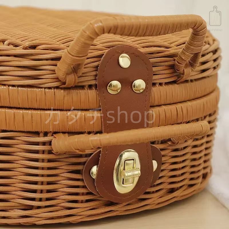 かごバッグ 丸型 YDM 受注製作 バスケット Lacak Basket丸型かごﾊﾞｯｸﾞS: フラワーベース・鉢カバー ｜ 特集掲載》Lサイズ まるいかごバッグ Round basket L 2way バッグの通販