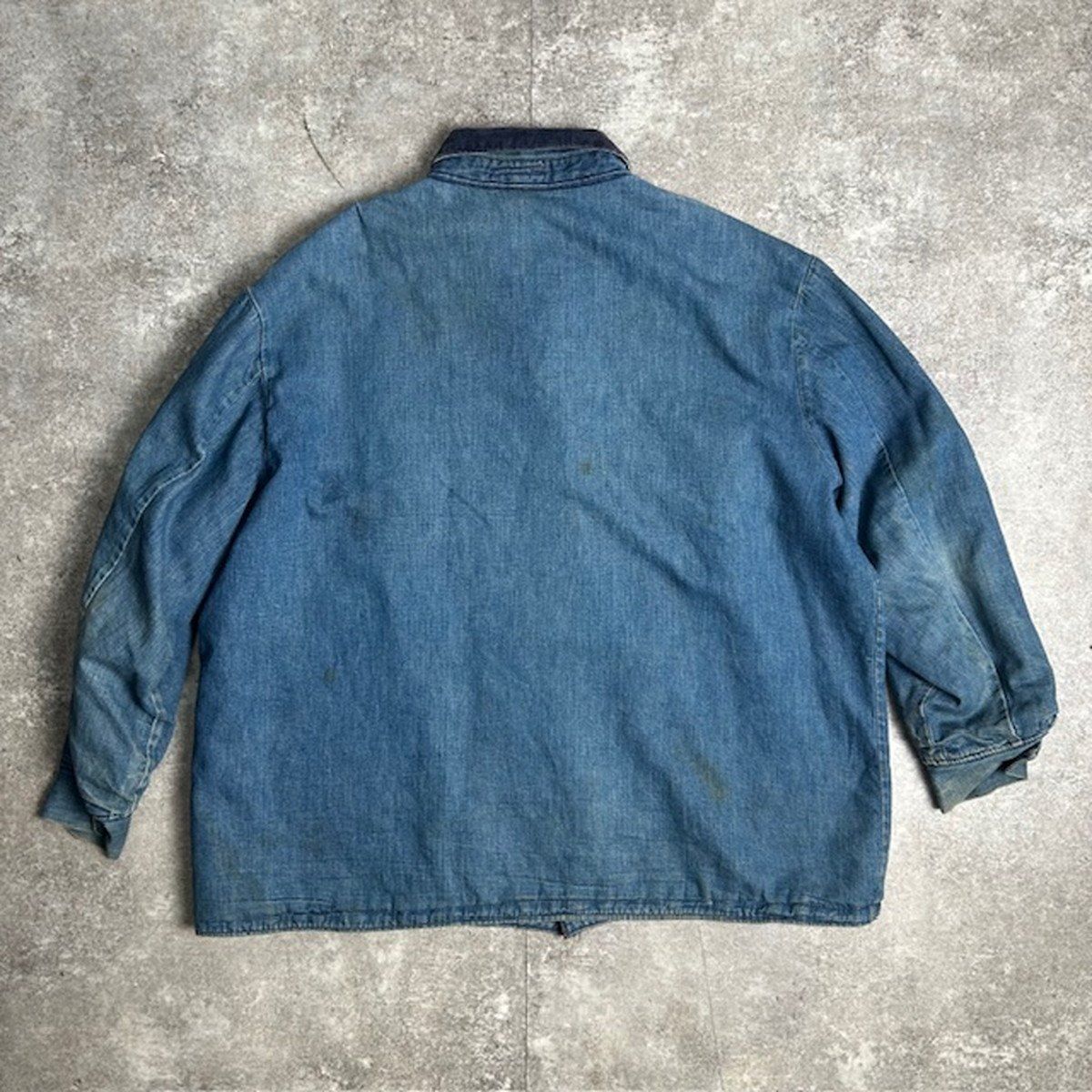 60's 70's unknown デニムカバーオール ブランケット 寄せ書き