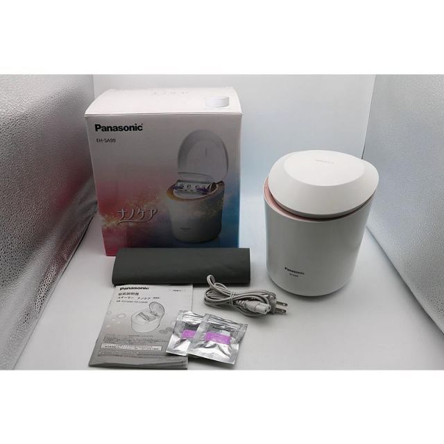 美品 Panasonic パナソニック スチーマー ナノケア EH-SA99-P 2018年製 元箱あり