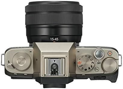 FUJIFILM X-T100 シャンパンゴールド レンズキット純正グリップ付 FUJIFILM ミラーレス一眼カメラ X-T100ダブルズームレンズキット