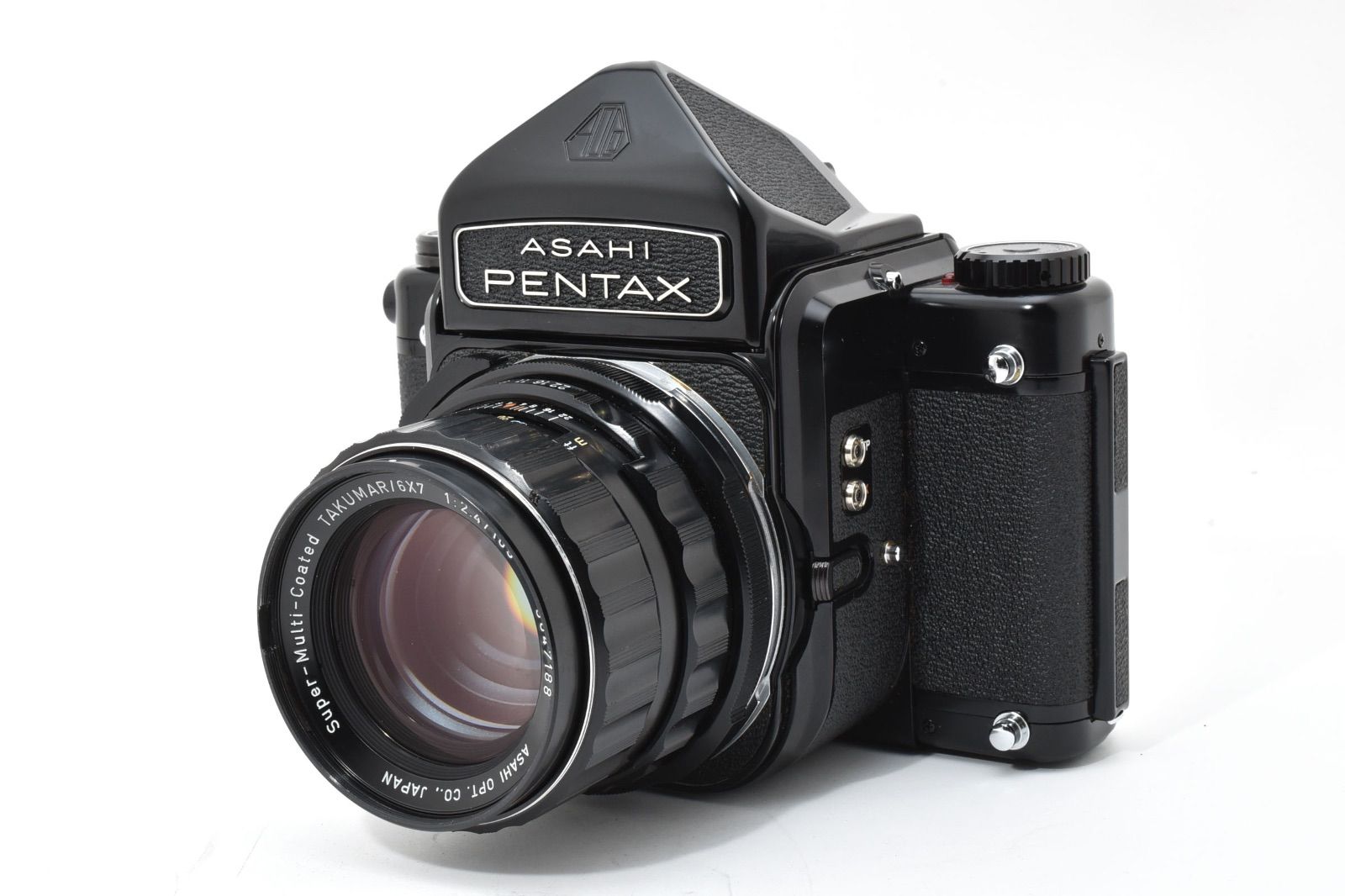 ◆ ペンタックス Penta x 6x7 67 アイレベル ミラーアッ プ 105mm 2.4 レンズ 動作 済 バケペン 2691 ◆