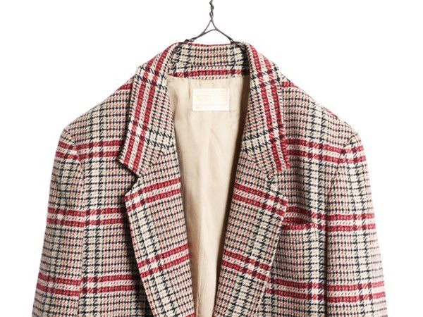 PENDLETON - デッドストック 70s USA製 ペンドルトン ツイード テーラード ジャケット レディース XL ヴィンテージ PENDLETON ブレザー チェック ウール デッドストック 70s USA製 ペンドルトン ツイード テーラード