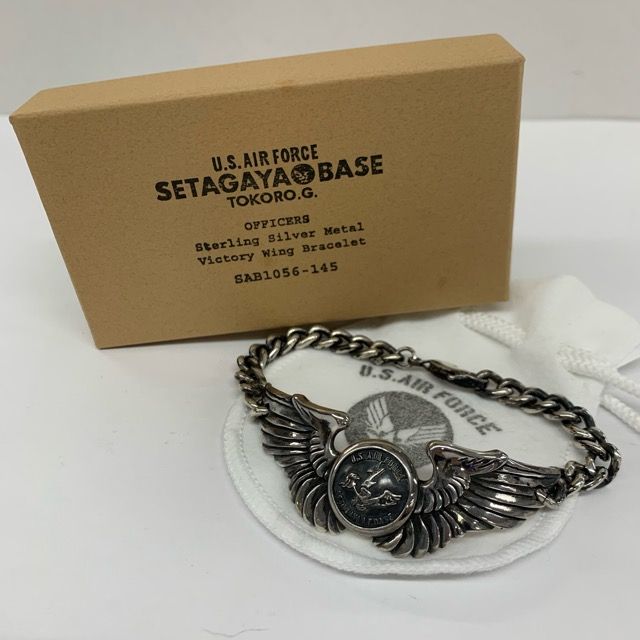 SETAGAYA BASE S.E.A.F. STARLING SILVER ウイングブレスレット 世田谷ベース U.S. AIR FORCE  スターリングシルバー シルバー925 所ジョージ 【X0259-001】□ - メルカリ