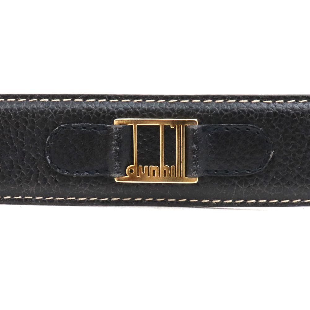 dunhill ブラックレザーベルト 36/90 dunhill ブラックレザーベルト 36/90 小物