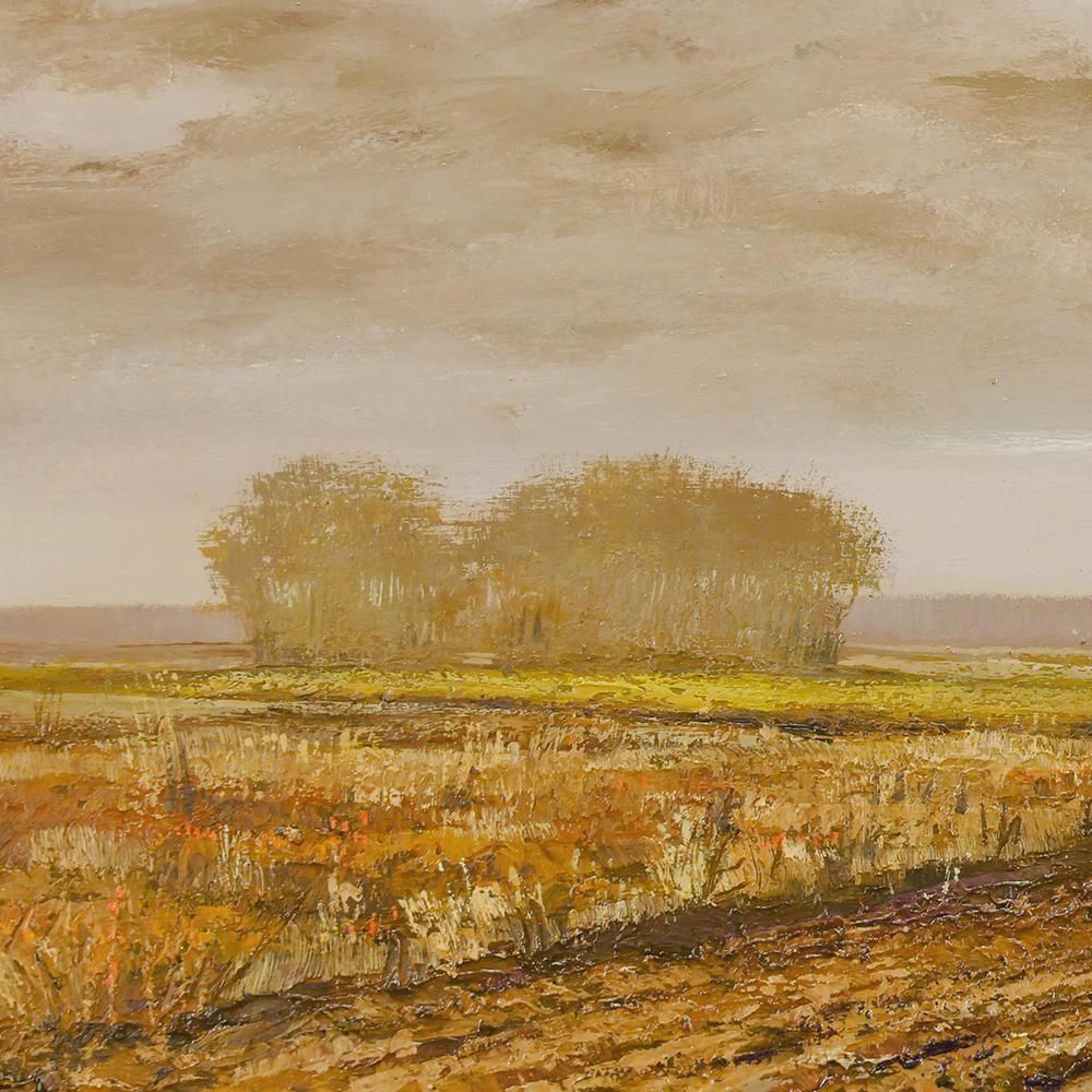 絵画　プスカーシュ　プスタ 真作】【WISH】プスカーシュ Imre Puskas「プスタ」油彩 約15号 大作