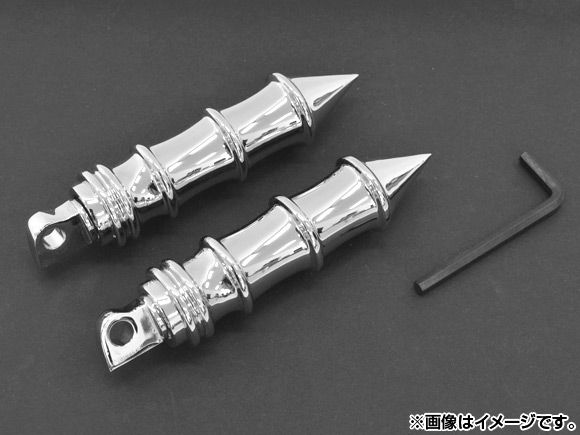 2輪 AP フットペグ クローム ハーレー 汎用 AP-F096014 入数：1セット(左右)